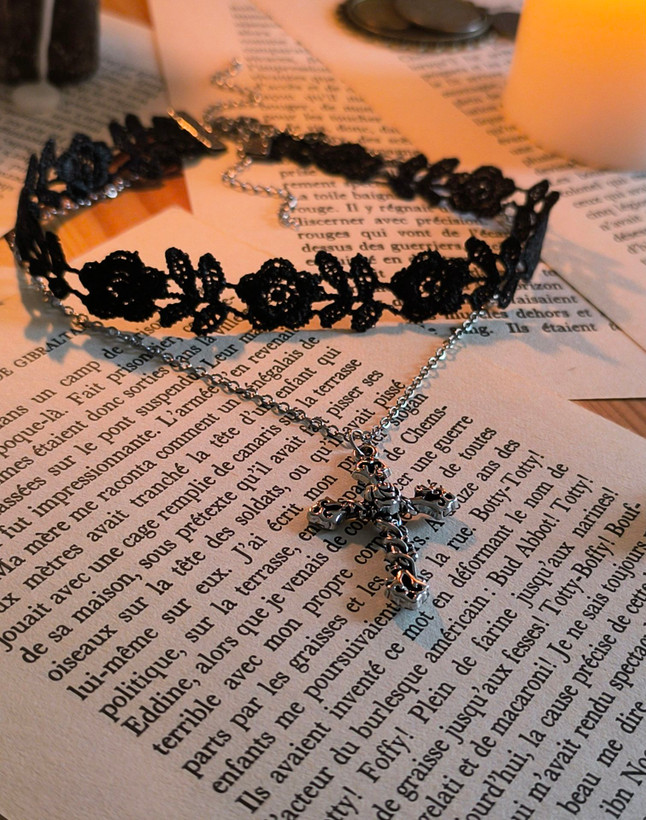 چوکر و گردنبند Narcissa Cross🥀